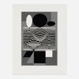 Victor Vasarely, Gotha (from the Cinétique III portfolio), 1959, screenprint in colors
