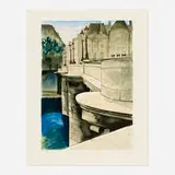 Man Ray, Le Pont Neuf, 1974, lithograph in colors on Arches
