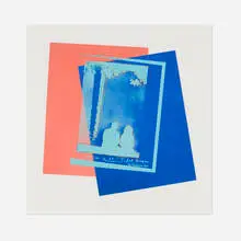Andy Warhol, Tidal Basin (Unique), 1983, 3-D unique screenprint and collage on Lenox Museum Board
