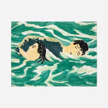 Richard Bosman, The Rescue, 1983-84, woodcut in colors