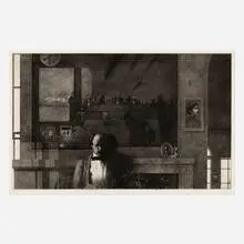 Peter Milton, Daylilies, 1975, etching, engraving and photo transfer