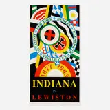 Robert Indiana, Indiana in Lewiston, 1991, screenprint in colors
