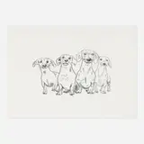 Rosemarie Trockel, RT807 (Dackel), 1999, lithograph on Schoellershammer