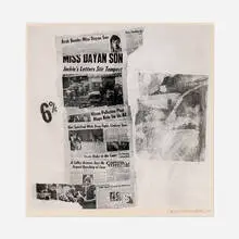 Untitled (from the Currents portfolio) by Robert Rauschenberg, 1970, screenprint in colors, sold Apr 2025