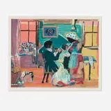Romare Bearden, Quilting Time, 1979, lithograph in colors