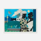 Romare Bearden, The Conversation, 1979, lithograph in colors on Somerset