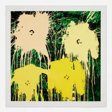 Flowar$ (Yellow) by Thierry Guetta, 2021, screenprint in colors, sold Apr 2025