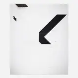 Wade Guyton, X Poster (Untitled 2008, Epson UltraChrome inkjet on linen, 84 x 69 inches, WG2001), 2016, digital print with archival UV curable inks on hand-folded paper (as issued)