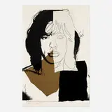 Mick Jagger (from the Mick Jagger portfolio) by Andy Warhol, 1975, screenprint in colors on Arches Aquarelle, sold Apr 2025