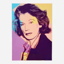 Andy Warhol, Mildred Scheel, 1980, screenprint in colors with diamond dust on Arches