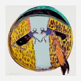 Plains Indian Shield (from the Cowboys and Indians series) by Andy Warhol, 1986, screenprint in colors on Lenox Museum Board, sold Apr 2025