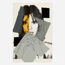 Andy Warhol, Mick Jagger (from the Mick Jagger portfolio), 1975, screenprint in colors on Arches Aquarelle