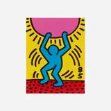 Keith Haring, International Youth Year, 1985, lithograph in colors on Arches