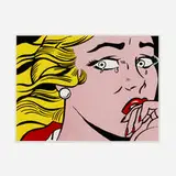 Roy Lichtenstein, Crying Girl exhibition poster for Parrish Art Museum, 1994, offset lithograph in colors