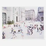 Massimo Vitali, Firenze Via Via (from the Landscapes with Figures portfolio), 2006, offset lithograph in colors