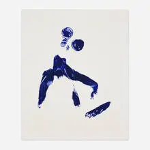 Yves Klein, Monique (from the Anthropométries series), 2004, lithograph in colors on Johannot