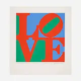 Robert Indiana, The Philadelphia LOVE, 1975, screenprint in colors on Arches 88