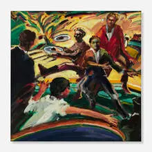Robert Barnes, A Performance at Williams, 1976, oil on canvas