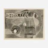 Miyoko Ito, Objects in the Nursery, 1950, lithograph