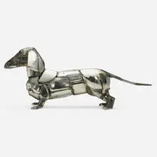 John Kearney, Dachshund, 1978, welded chrome-plated steel