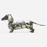 John Kearney, Dachshund, 1978, welded chrome-plated steel