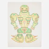 Karl Wirsum, Wade 'N' C Policy, 1983, lithograph in colors on Arches