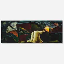 William Schwartz, Symphonic Forms #17, 1932, oil on canvas