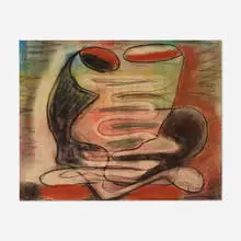 Joseph Meierhans, Untitled, charcoal and pastel on paper