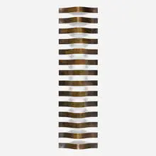 Gerard Tsutakawa, Vertical Currents, 1994, chemically treated bronze
