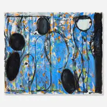 Robert C. Jones, Skagit City Blue, 1993, oil on canvas