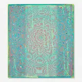 Jeffrey Simmons, Cosmas, 1999, oil and alkyd on wood panel