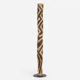 Steve Jensen, Untitled (Sculpture), carved and stained pine, painted steel