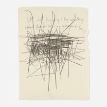 Jimmie Durham, OK! Look, 2009, graphite on cotton paper
