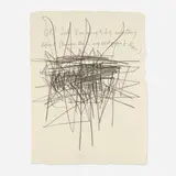 Jimmie Durham, OK! Look, 2009, graphite on cotton paper
