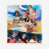 Natalie Frank, Study for Voila, Les Americains! V, 2006, gouache and pastel on paper