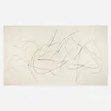 Karl Haendel, Ripped Scribble #1, 2004, graphite and staples on paper