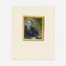 Vik Muniz, P-22 ("Je SUIS CON"), 1994, pencil, ink, casein, wash and acrylic gel medium