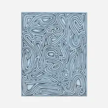James Siena, Connected S-Hooks, Shaded, 2007, colored pencil and graphite on paper