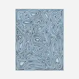 James Siena, Connected S-Hooks, Shaded, 2007, colored pencil and graphite on paper
