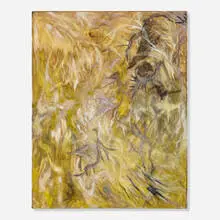 Anthony Burdin, Deterioration of Los Days: Golden Nocturnal Rendering Sunblock SPF1, 2012, acrylic on canvas