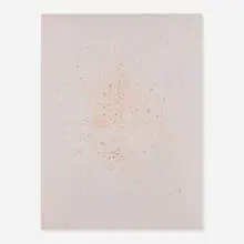 Thomas Wachholz, Ohne Titel (Reibfläche) (Honeycomb), 2016, red phosphorous and binder on wood in cardboard artist's frame