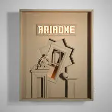 Cletus Johnson, Ariadne, 1988, mixed media construction lightbox