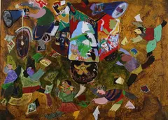Narendra Pal Singh, Mother India, From the series of "Unending Tales"; acrylic on canvas