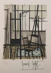 [Artist'S Studio] by Bernard Buffet, Color lithograph, sold Nov 2008