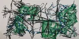 Jean-Paul Riopelle, Composition in Green and Black, Color lithograph