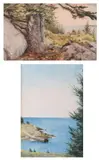 Ada de Mier, NEW ENGLAND: ELEVEN WORKS, some signed in pencil, Watercolor on paper