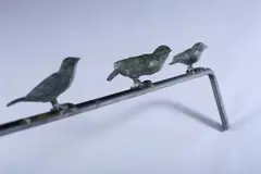 Ailnh Gor, Birds on a Line, Bronze - Length: 72 in