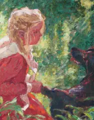 Simon Blackwood, Homage to Oscar, Oil on canvas