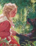 Simon Blackwood, Homage to Oscar, Oil on canvas