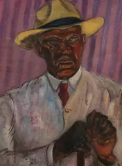 Ab Yberg, The Cuban, Oil on board